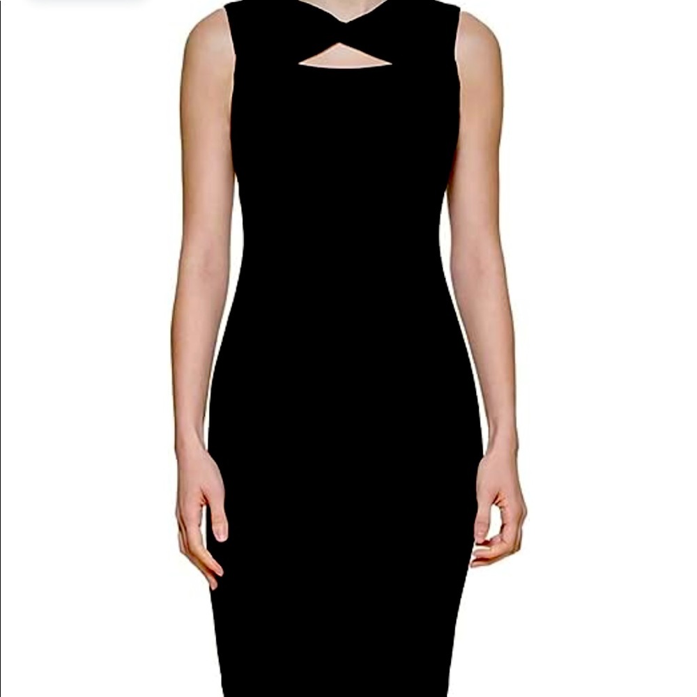 Calvin Klein Sheath Dress with Chest Cutout